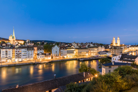 Bild-Nr: 12185767 Zürich bei Nacht Erstellt von: dieterich