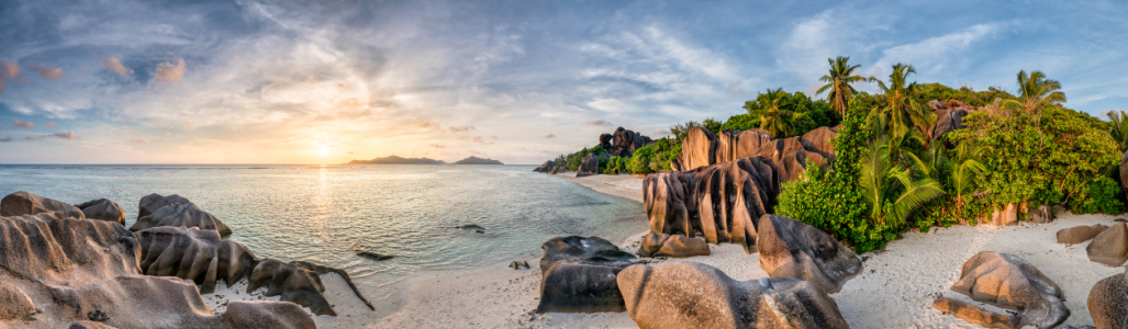 Bild-Nr: 12234389 Sonnenuntergang auf La Digue Erstellt von: eyetronic