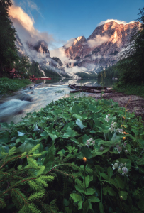 Bild-Nr: 12243619 Pragser WIldsee in den Dolomiten nach Regen Erstellt von: Jean Claude Castor