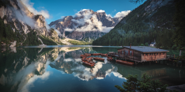 Bild-Nr: 12243620 Pragser Wildsee in den Dolomiten Panorama Erstellt von: Jean Claude Castor