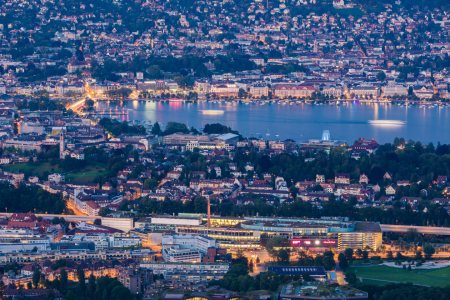 Bild-Nr: 12244211 Blick vom Uetliberg über Zürich und den Zürichsee Erstellt von: dieterich