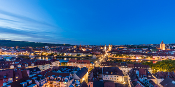 Bild-Nr: 12279511 Panorama Würzburg in Franken bei Nacht Erstellt von: dieterich