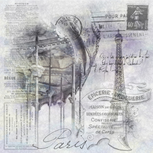Bild-Nr: 12283498 Paris Collage - Eiffelturm und Karussell Erstellt von: Melanie Viola