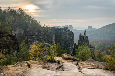 Bild-Nr: 12289201 Elbsandsteingebirge im Abendlicht Erstellt von: lichtjahr21