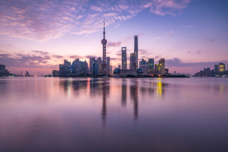 Bild-Nr: 12296485 Pudong Skyline bei Sonnenaufgang Erstellt von: eyetronic