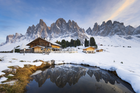 Bild-Nr: 12298073 Geisleralm im Schnee Erstellt von: Daniela Beyer