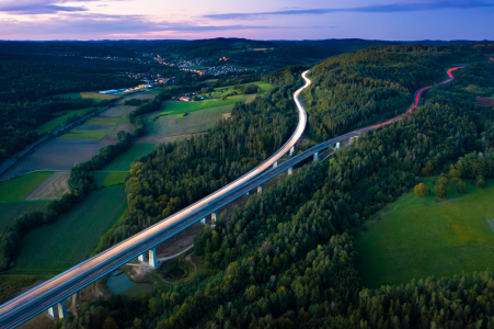 Bild-Nr: 12301212 Luftaufnahme Autobahn Langzeitbelichtung Erstellt von: raphotography88
