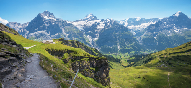 Bild-Nr: 12301548 Wanderweg Grindelwald First Berner Alpen Erstellt von: SusaZoom