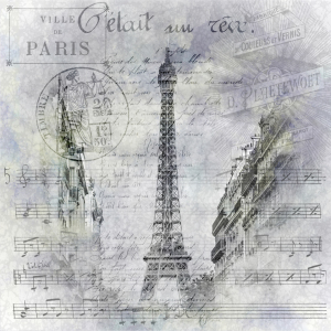 Bild-Nr: 12305953 Paris Collage - Eiffelturm Straßenszene Erstellt von: Melanie Viola