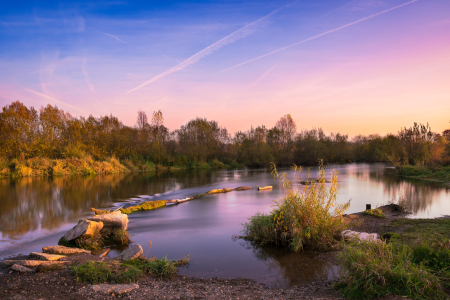 Bild-Nr: 12327123 Sonnenuntergang über dem Main im Herbst Erstellt von: raphotography88
