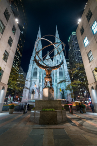 Bild-Nr: 12328117 Atlas Statue vor der St Patrick s Cathedral Erstellt von: eyetronic