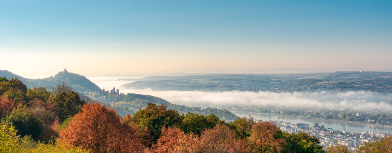 Bild-Nr: 12344725  Drachenfels und Rheintal im Nebel Erstellt von: Katho-Menden