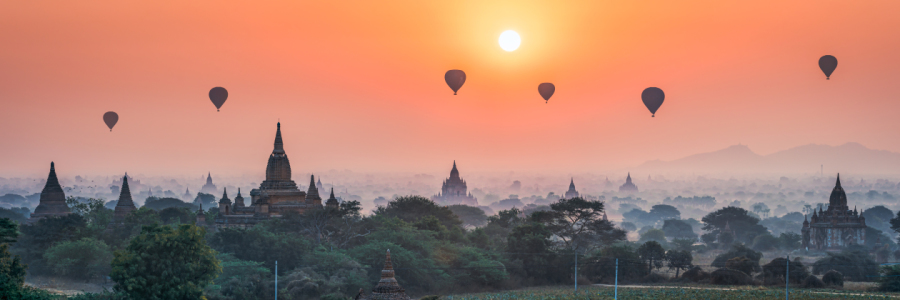 Bild-Nr: 12351948 Sonnenaufgang über Bagan Erstellt von: eyetronic