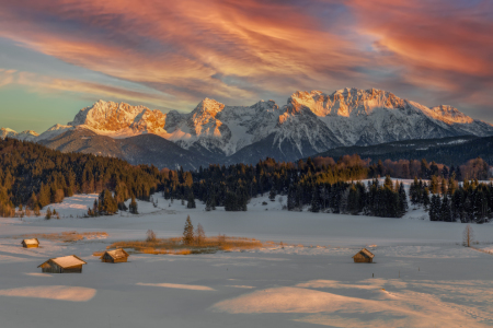 Bild-Nr: 12353162 Karwendel Sonnenuntergang am Geroldsee Erstellt von: Dieter Dieter Meyrl