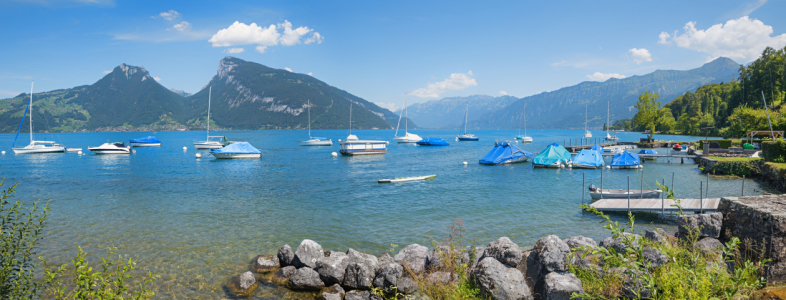 Bild-Nr: 12368384 Thunersee Hafen Faulensee Schweiz Erstellt von: SusaZoom