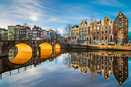 Bild-Nr: 12380109 Sonnenaufgang in Amsterdam Erstellt von: Mapics