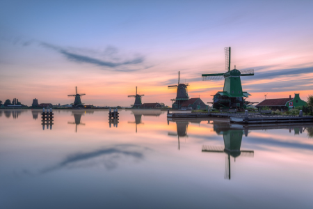 Bild-Nr: 12380928 Windmühlen in Zaanse Schans in Holland Erstellt von: Michael Valjak