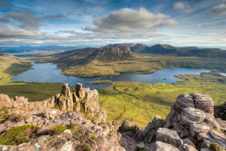 Bild-Nr: 12384768 Blick vom Stac Pollaidh in Schottland Erstellt von: Michael Valjak