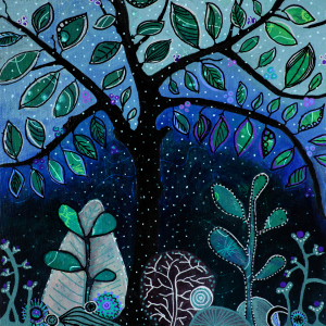 Bild-Nr: 12388338 traumbaum in winternacht  -  dreamy tree at winter Erstellt von: augenWerk