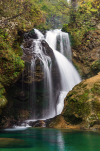 Bild-Nr: 12389829 Wasserfall in der Vintgar Klamm in Slowenien Erstellt von: Michael Valjak