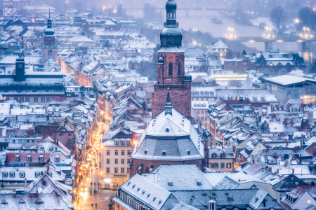 Bild-Nr: 12395267 Heiliggeistkirche in Heidelberg im Winter Erstellt von: eyetronic
