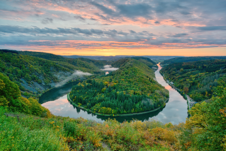 Bild-Nr: 12396353 Saarschleife im Herbst Erstellt von: Michael Valjak