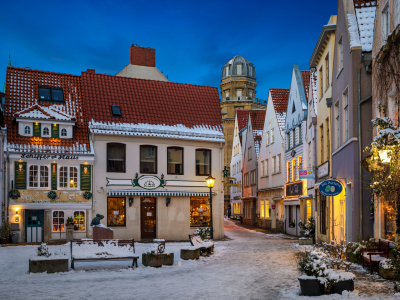 Bild-Nr: 12407633 Winterabend in Bremen Erstellt von: Mapics