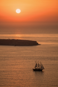 Bild-Nr: 12408778 Sonnenuntergang auf Santorin Erstellt von: Achim Thomae