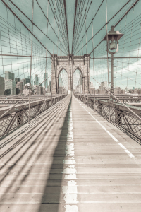 Bild-Nr: 12409741 NYC Brooklyn Bridge - urbaner Vintage-Stil Erstellt von: Melanie Viola