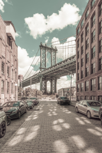 Bild-Nr: 12409742 NYC Manhattan Bridge - urbaner Vintage-Stil Erstellt von: Melanie Viola