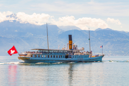 Bild-Nr: 12413615 Raddampfer La Suisse auf dem Genfersee Erstellt von: dieterich