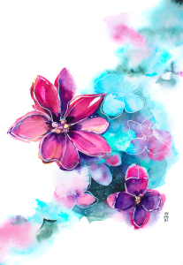 Bild-Nr: 12416003 Magische Blumen - Ines Opaska Erstellt von: InesOpaskaArt