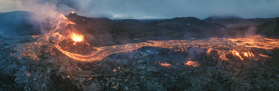 Bild-Nr: 12423337 Island Geldingadalir Vulkanausbruch Panorama Erstellt von: Jean Claude Castor