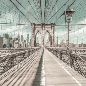 Bild-Nr: 12433906 NYC Brooklyn Bridge - urbaner Vintage-Stil Erstellt von: Melanie Viola