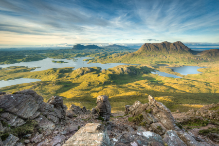 Bild-Nr: 12438335 Aussicht vom Stac Pollaidh in Schottland Erstellt von: Michael Valjak