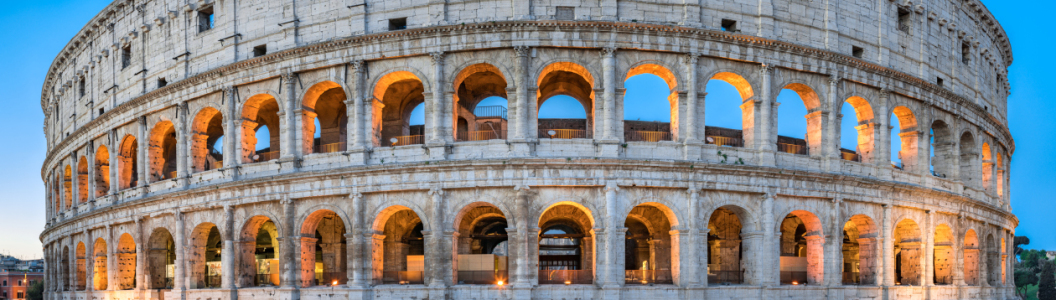 Das Kolosseum in Rom Italien als Leinwanddruck