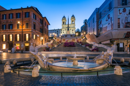 Bild-Nr: 12442735 Spanische Treppe am Piazza di Spagna in Rom Erstellt von: eyetronic