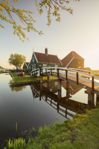 Bild-Nr: 12446281 Freilichtmuseum Zaanse Schans bei Sonnenaufgang Erstellt von: KundenNr-360966