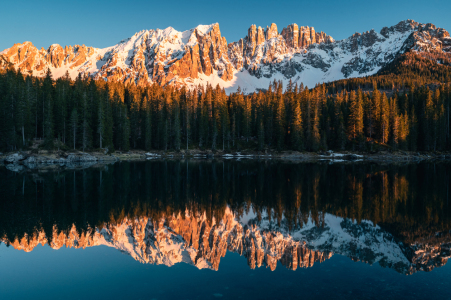 Bild-Nr: 12451515 Sonnenuntergang am Karersee Erstellt von: sebileiste