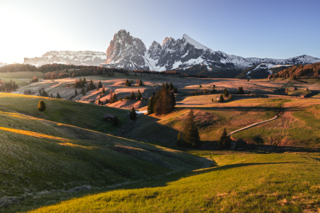 Bild-Nr: 12451519 Sonnenaufgang auf der Seiser Alm Erstellt von: sebileiste