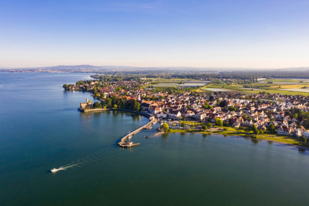 Bild-Nr: 12461591 Langenargen am Bodensee aus der Vogelperspektive Erstellt von: dieterich