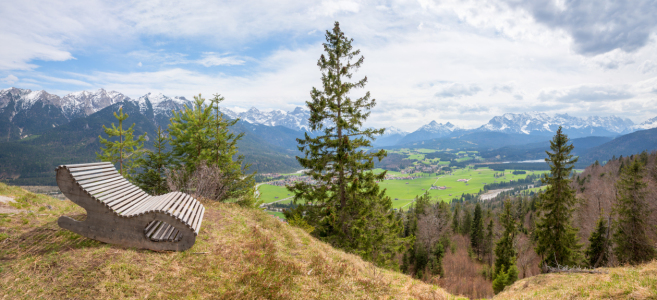 Bild-Nr: 12463337 Sonnenbank am Krepelschrofen Wallgau Oberbayern Erstellt von: SusaZoom