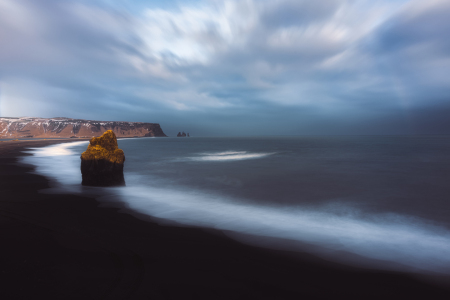 Bild-Nr: 12465428 Island Reynisfjara Strand und Regenbogen Erstellt von: Jean Claude Castor