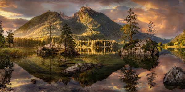 Bild-Nr: 12477374 Hintersee in Berchtesgaden mit Alpenpanorama Erstellt von: FotoPictures