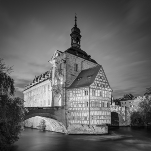 Bild-Nr: 12531826 Altes Rathaus in Bamberg schwarz-weiß Erstellt von: Michael Valjak