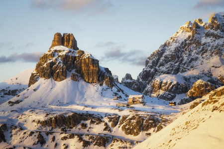 Bild-Nr: 12541335 Dreizinnenhütte im Schnee Erstellt von: Daniela Beyer