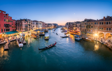 Bild-Nr: 12543123 Venedig Canal Grande am Abend Erstellt von: eyetronic