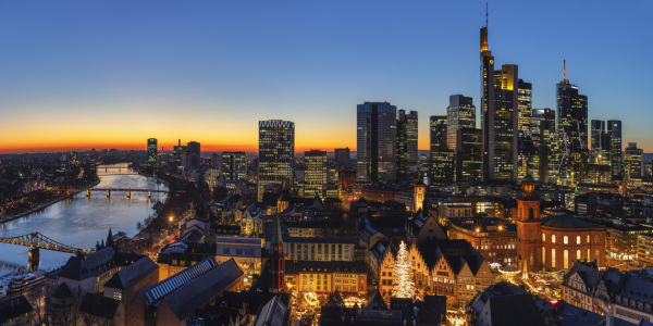 Bild-Nr: 12545466 Skyline von Frankfurt bei Nacht Erstellt von: KundenNr-360966