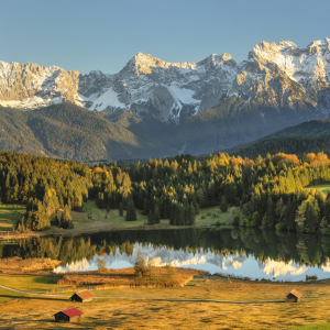 Bild-Nr: 12600444 Geroldsee und Karwendelgebirge bei Sonnenuntergang Erstellt von: KundenNr-360966