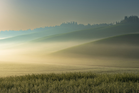 Bild-Nr: 12611790 Sonnenaufgang Crete Senesi  Erstellt von: Walter G. Allgöwer